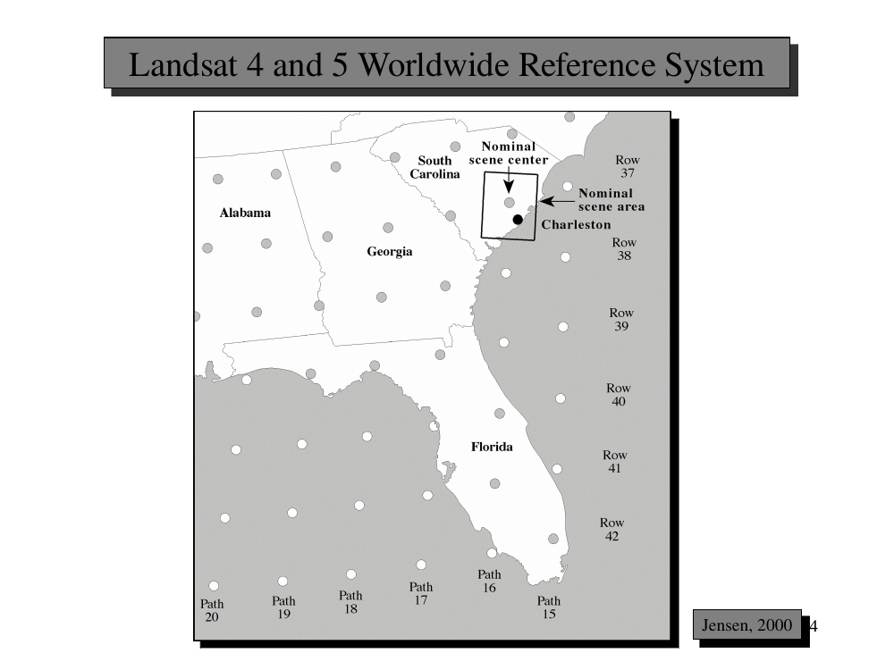 WRS-2 Path/Row global grid