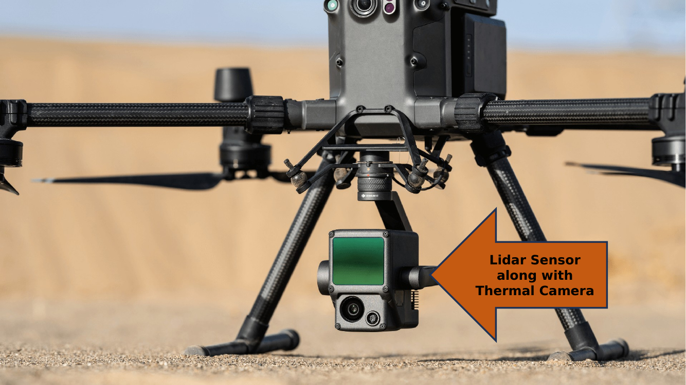 LiDAR + thermal camera payload